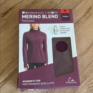 Paradox Women's Purple Merino Blend Sweatshirt